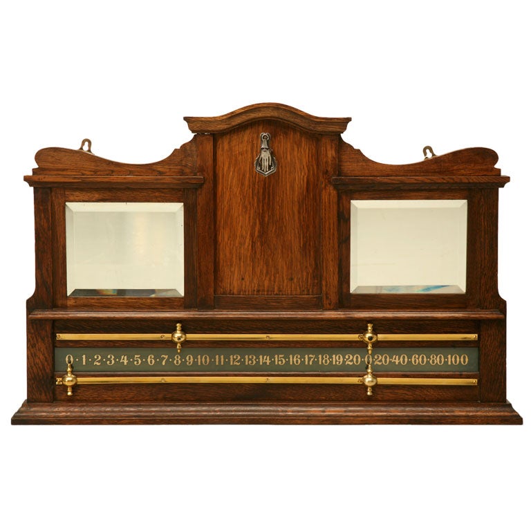 c.1890 English Billiard Scoreboard