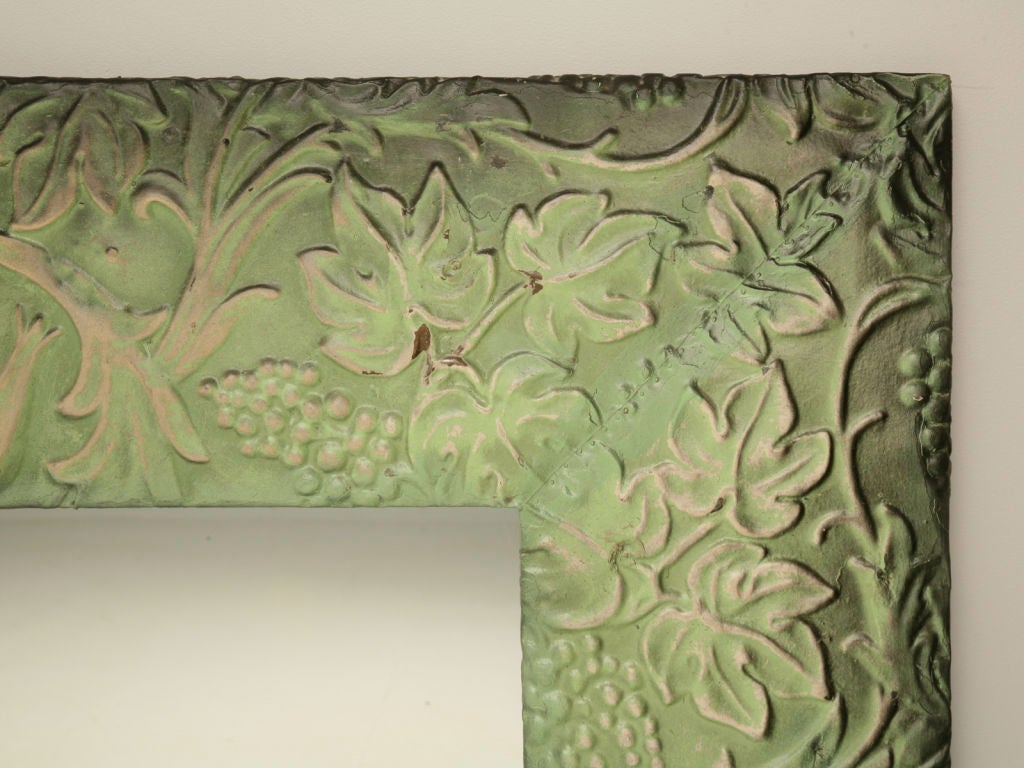 Large Tin Ceiling Tile Framed Mirror