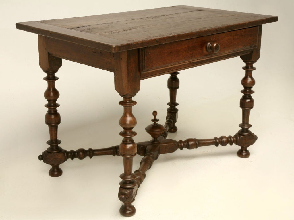 c.1840 French Walnut Library Table
