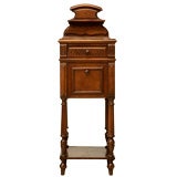 c.1890 Petite French Walnut Bedside Commode