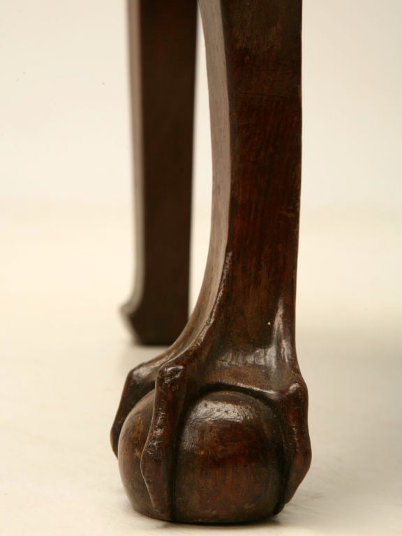 Eighteenth Century Hand-Carved Irish Chippendale Side/Desk Chair 4