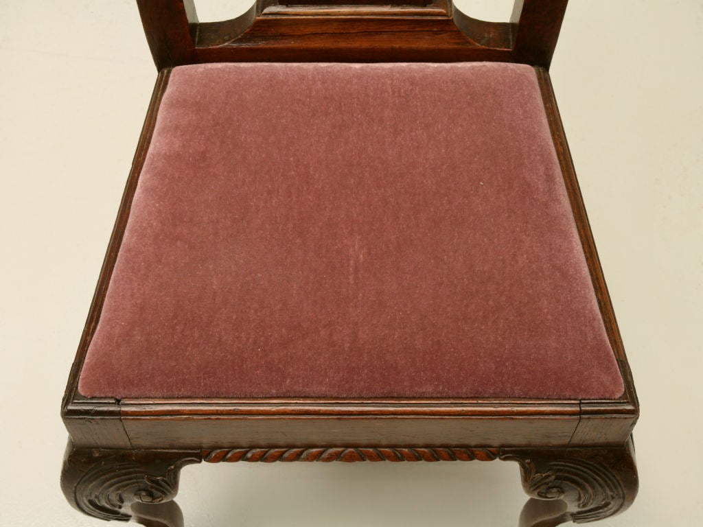 Eighteenth Century Hand-Carved Irish Chippendale Side/Desk Chair 2