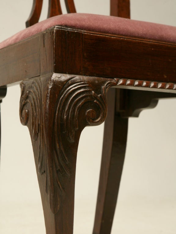 Eighteenth Century Hand-Carved Irish Chippendale Side/Desk Chair 3