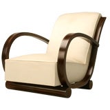 c.1940 French Rosewood Art Moderne Club Chair