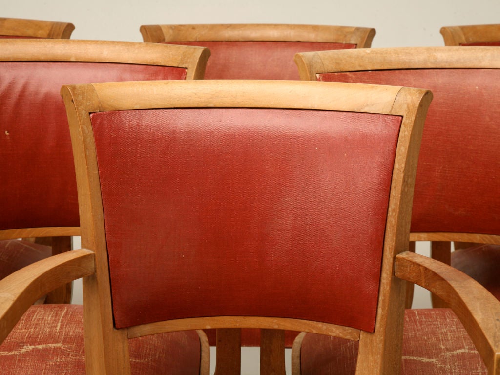 Set of 6 French 40's Bridge Chairs