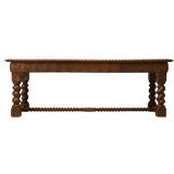 c.1780 Hand-Carved Spanish Oak Console Table