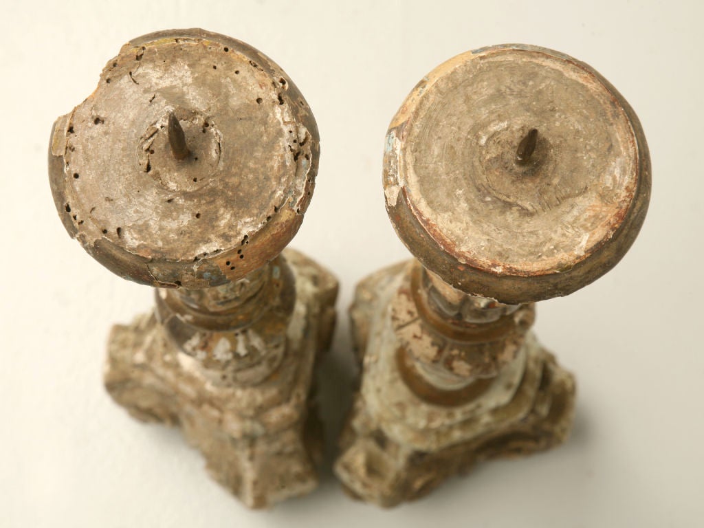 Pair of 18th Century Italian Altar Prickets