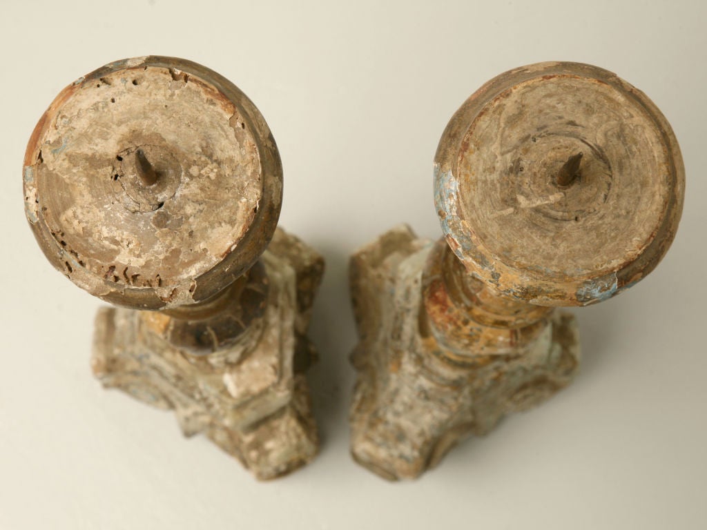 Pair of 18th Century Italian Altar Prickets