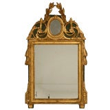 c.1780 Hand-Carved French Gilt Cameo Mirror