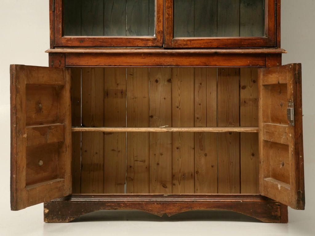 c.1840 Georgian Pine Glazed Cupboard 4