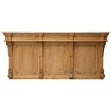 c.1880 French Pine & Marble Store Counter