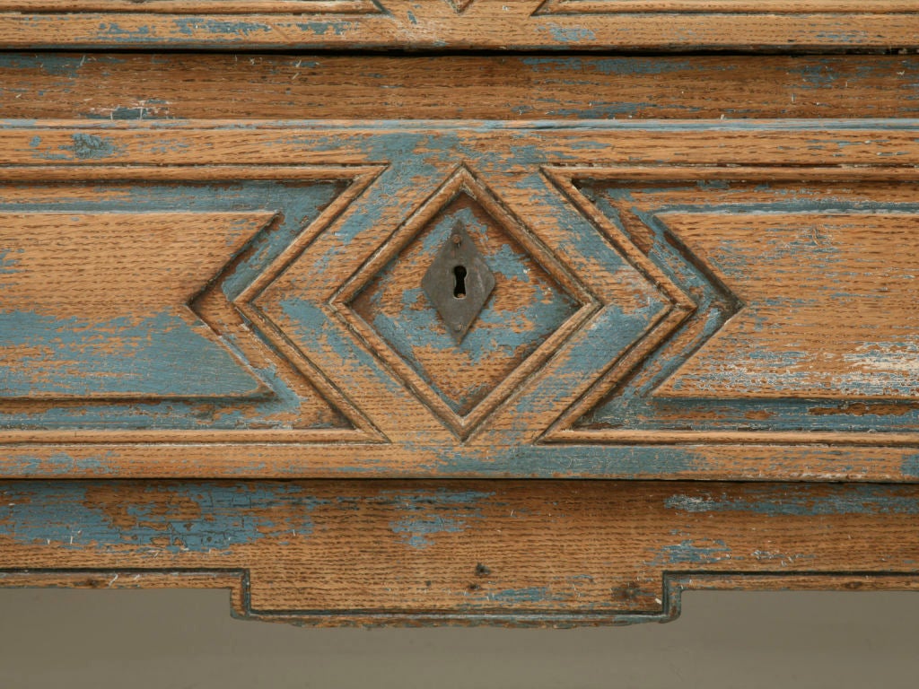 Exquisite 18th C. French Directoire Worn-Paint 3 Drawer Commode 5