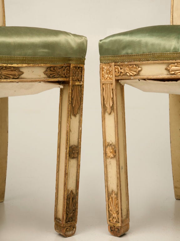 c.1860 Pair of French Directoire Side Chairs 3