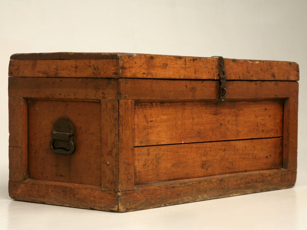 c.1850 American Pine Carpenter's Trunk