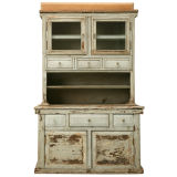 Miniature American Pine Original Paint Child's Cupboard 7