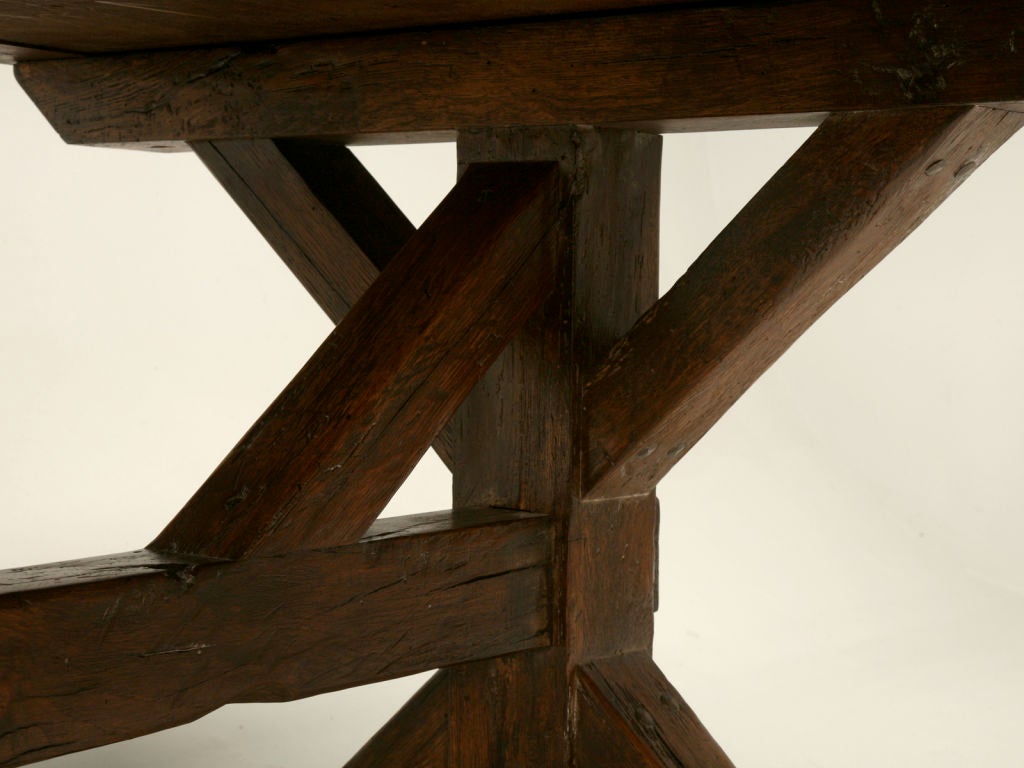 Handmade French White Oak Farm Table 1