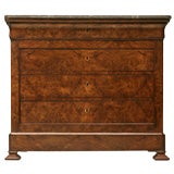 c.1880 Book-Matched Burled Walnut Louis Philippe Commode