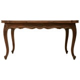 c.1930 Petite French Oak Draw Leaf Dining Table