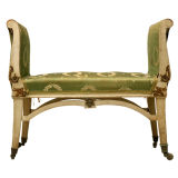 Original Paint Petite French Directoire Style Butlers Bench