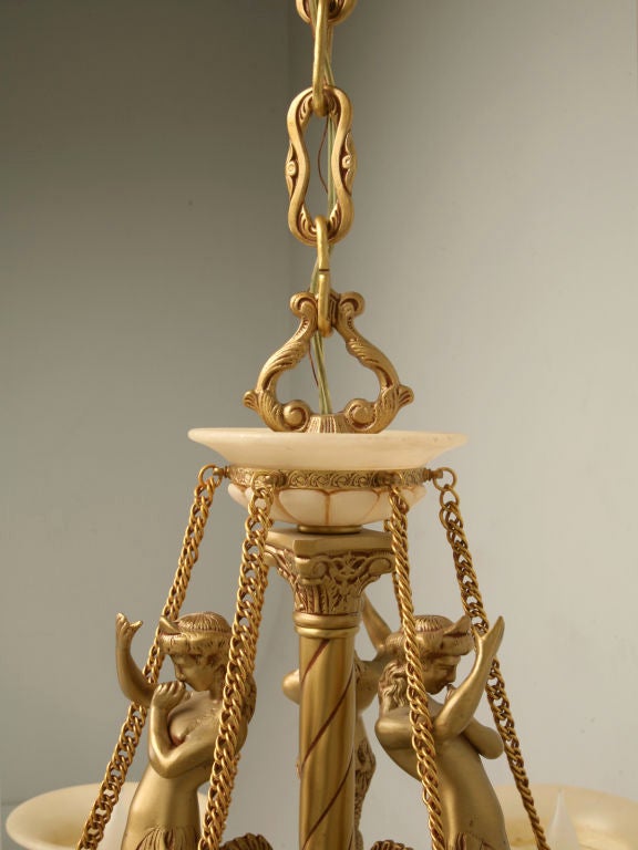 12 light brass chandelier