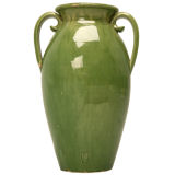 c.1920 Handmade French Green Eathenware Jug