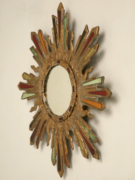 C 1920 Art Deco Lead And Art Glass Sunburst At 1stdibs