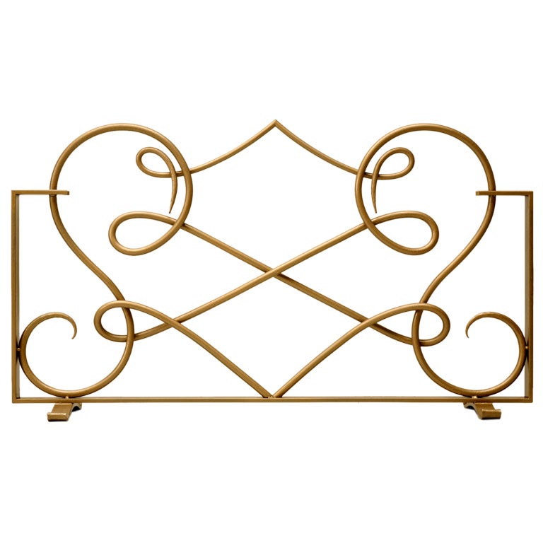 Fire Screen in the Style of Rene Drouet Made to Order in Any Size For Sale