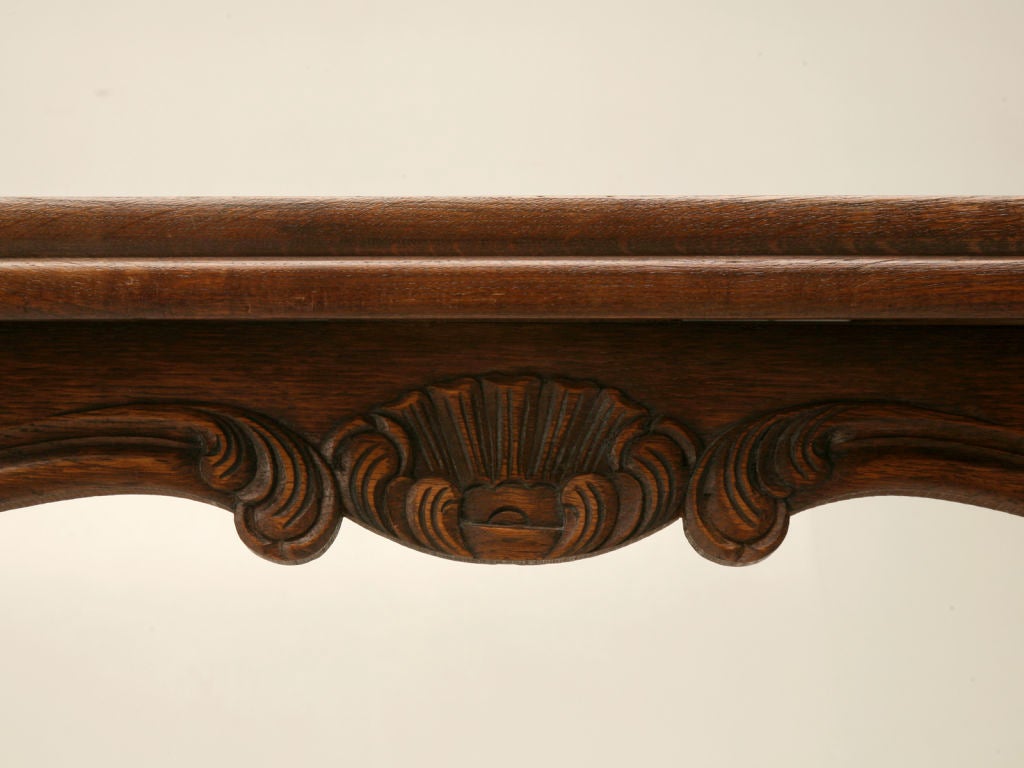 Petite French Oak Draw-Leaf Dining Table, circa 1930 2