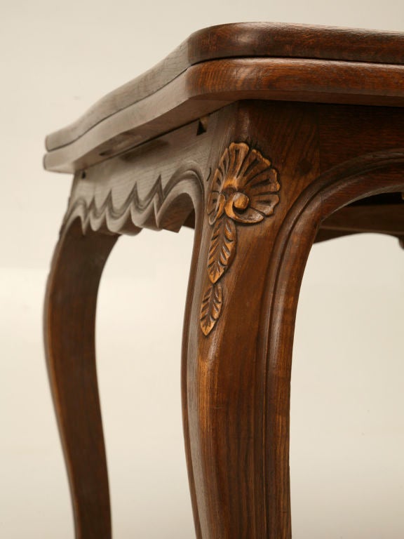 Petite French Oak Draw-Leaf Dining Table, circa 1930 3