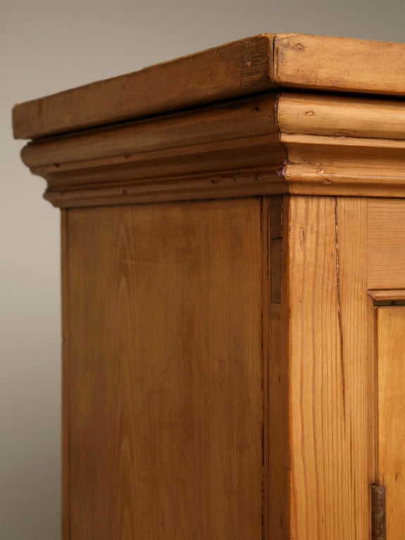 19th Century c.1890 English Pine Glazed Cabinet