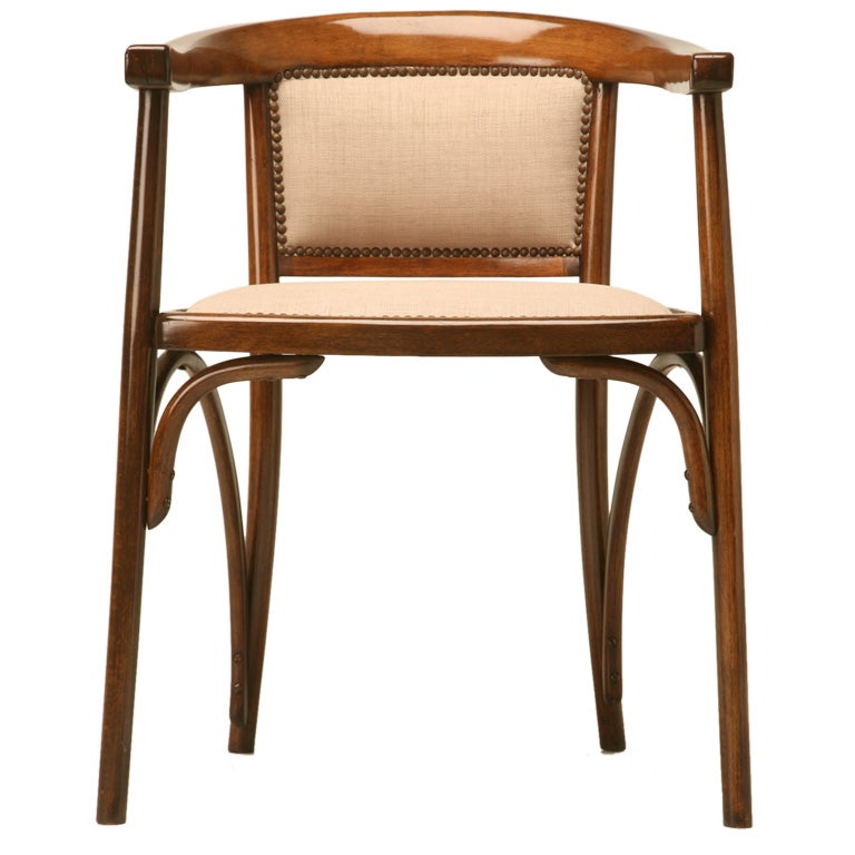 c.1910 Fischel Bentwood Barrel-Back Chair
