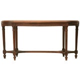c.1920 French Louis XVI Caned Bench