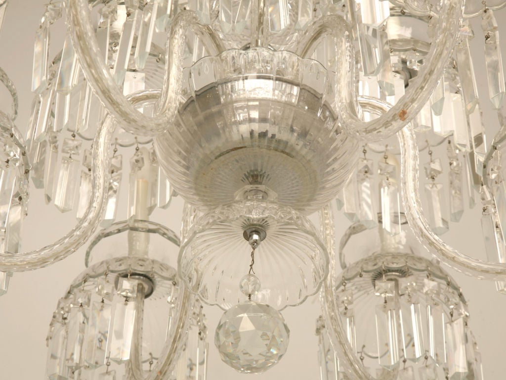 c.1950 Waterford? 9-Light Crystal Chandelier 6