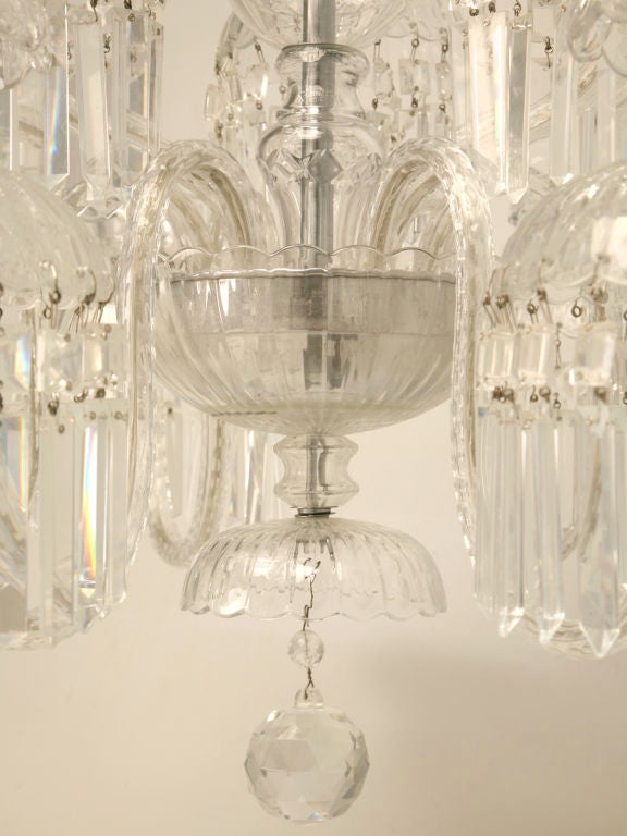 c.1950 Waterford? 9-Light Crystal Chandelier 4