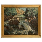 c.1928 Alfred Martin Oil on Canvas