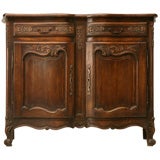 c.1910 Petite French Louis XV 2 over 2 Oak Buffet