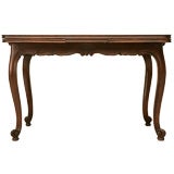 c.1930 Petite French Oak Louis XV Draw-Leaf Dining Table