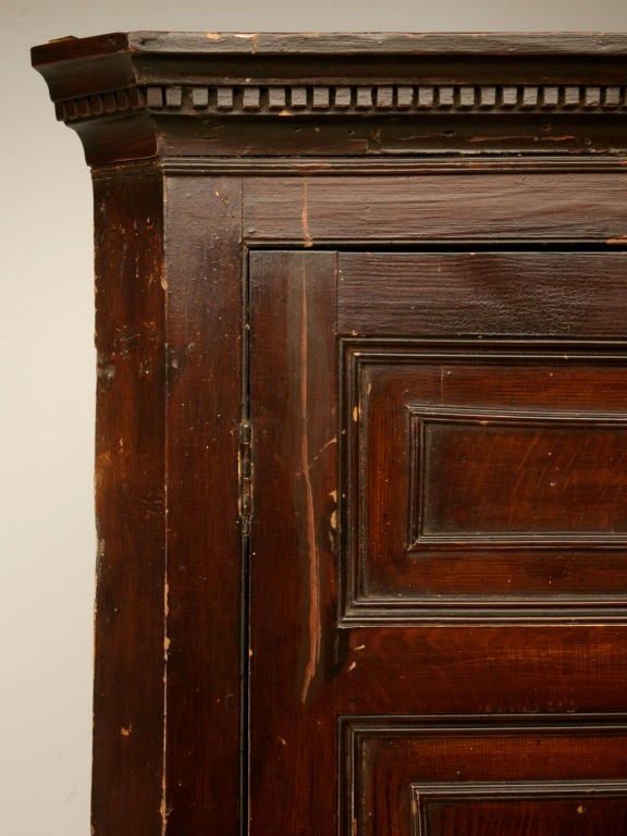 antique pine corner cupboard