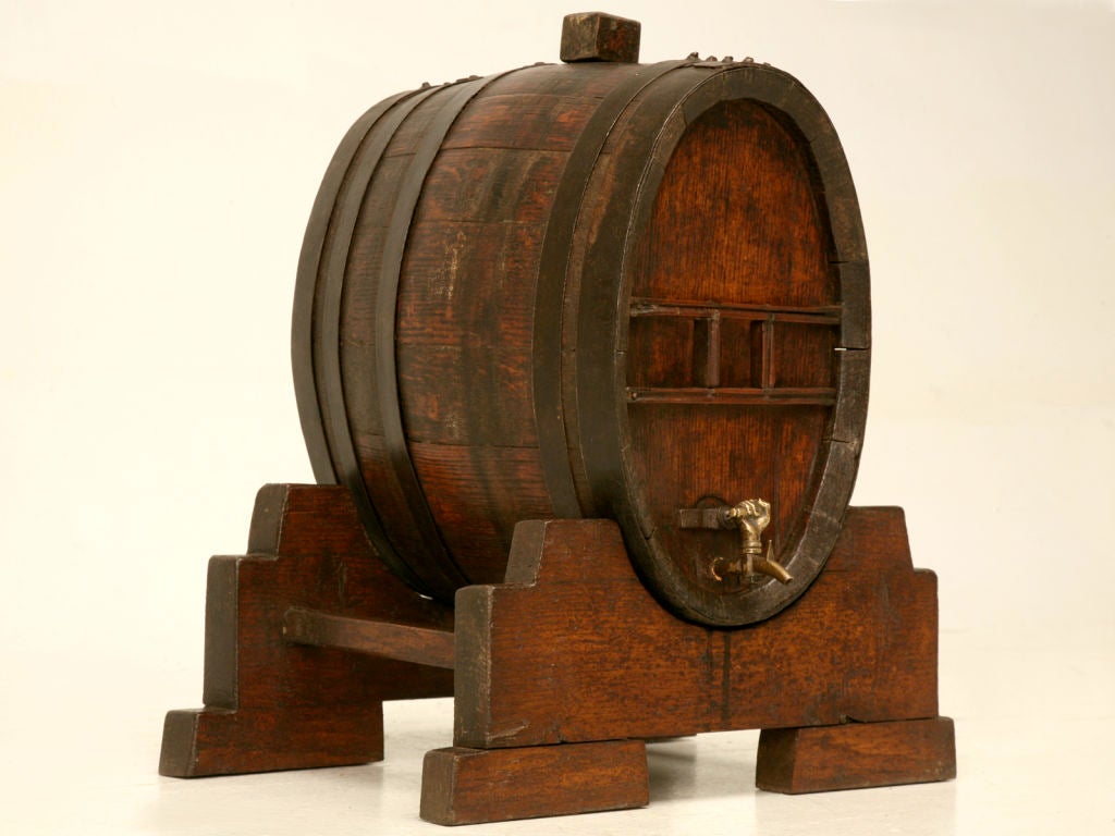 c.1860 Petite French Oak Wine Barrel