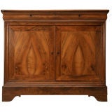 Antique c.1880 French Louis Philippe Book-Matched Walnut Buffet