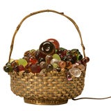 Vintage Czechoslovakian "Fruit Basket" Lamp