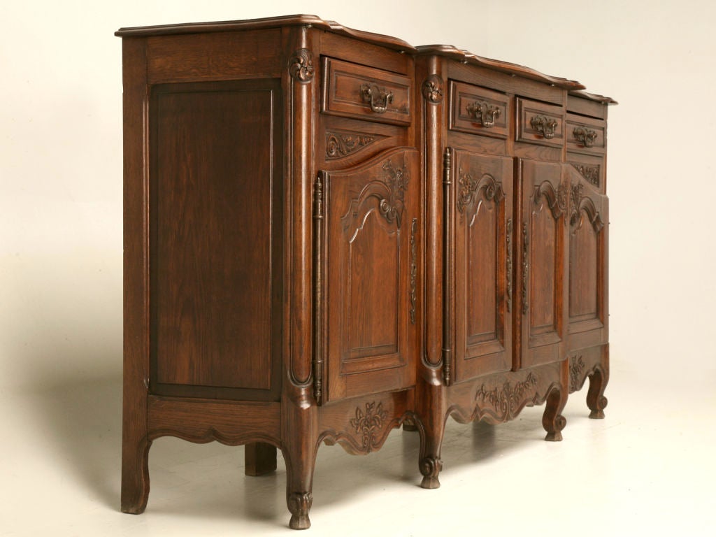 Gorgeous Antique French Oak Louis XV 4 over 4 Buffet