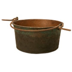 c.1840 Large Handmade French Copper Cauldron 7