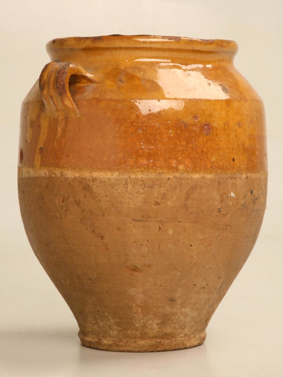 Original Antique French Confit Pot
