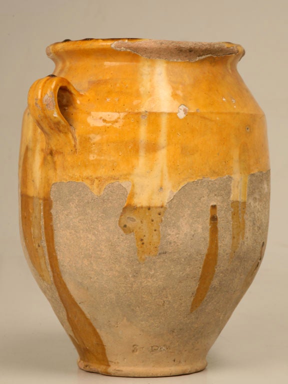 Original Antique French Confit Pot