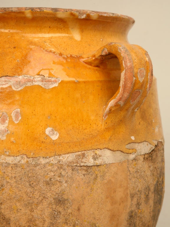 Terracotta Original Antique French Confit Pot