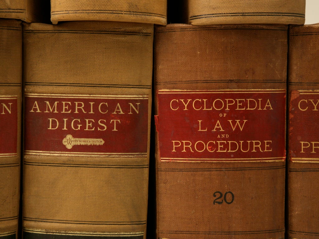 Fabric Collection of Vintage American Law Books