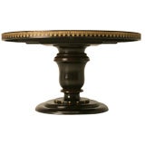 Signed Handmade French Extending Pedestal Table