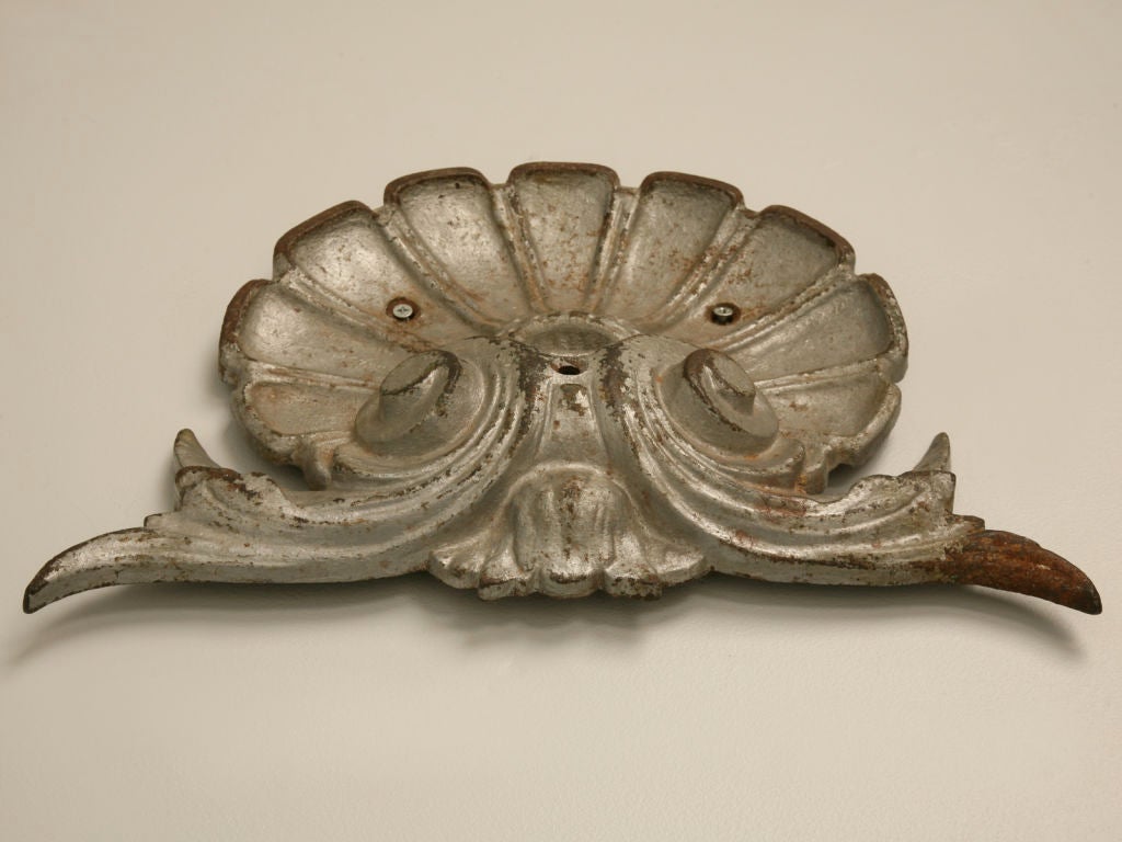 c.1880 Original French Iron Butcher's Block Decoration 6