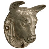 c.1880 Authentic French Iron Steer Head